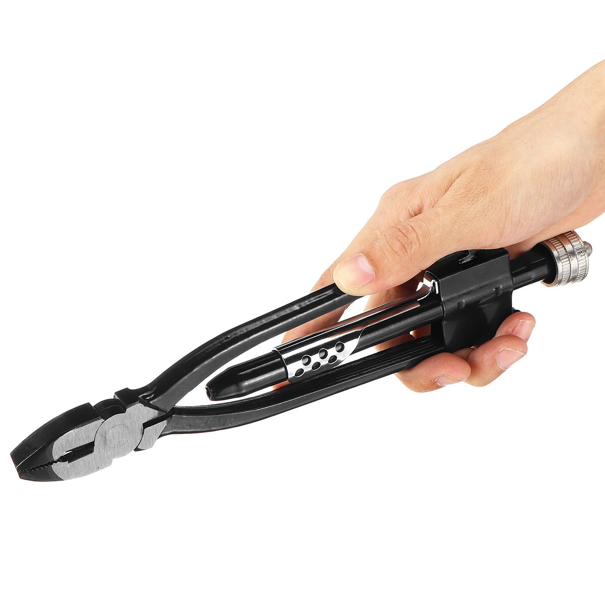 Safety wire twisting pliers