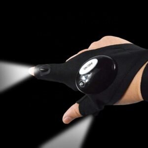 Tactical LED Light Gloves for Mechanics, Computer & Car Repair, Outdoor Waterproof, Lightweight & Flexible